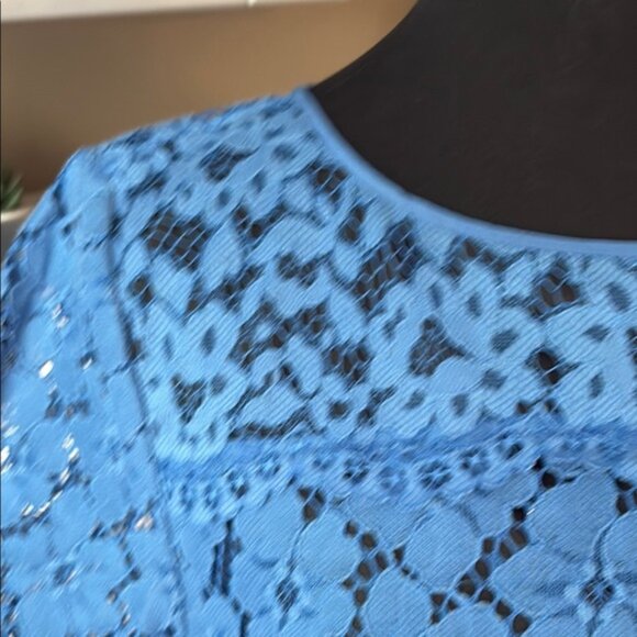 TIBI Elegant Blue Lace Dress size 8 - Picture 3 of 6